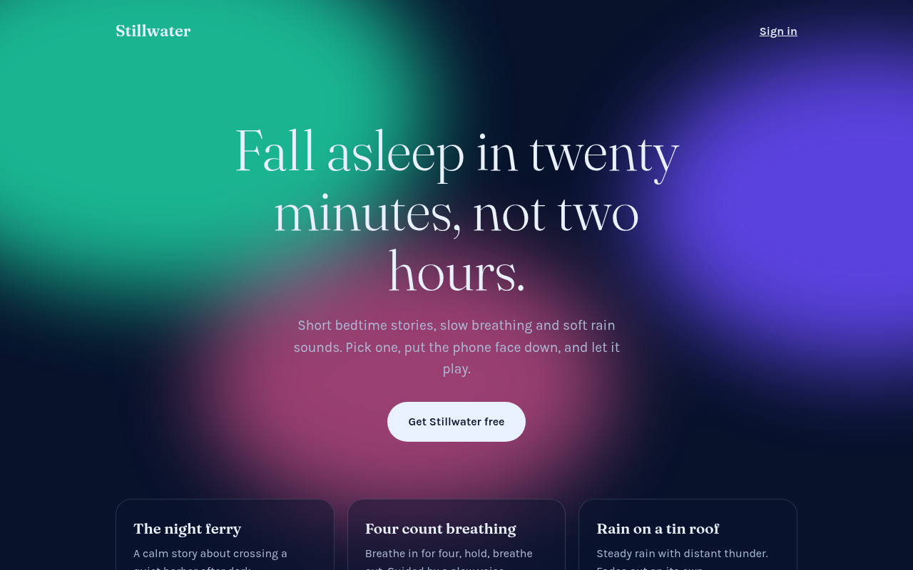 Frosted Aurora CSS template preview