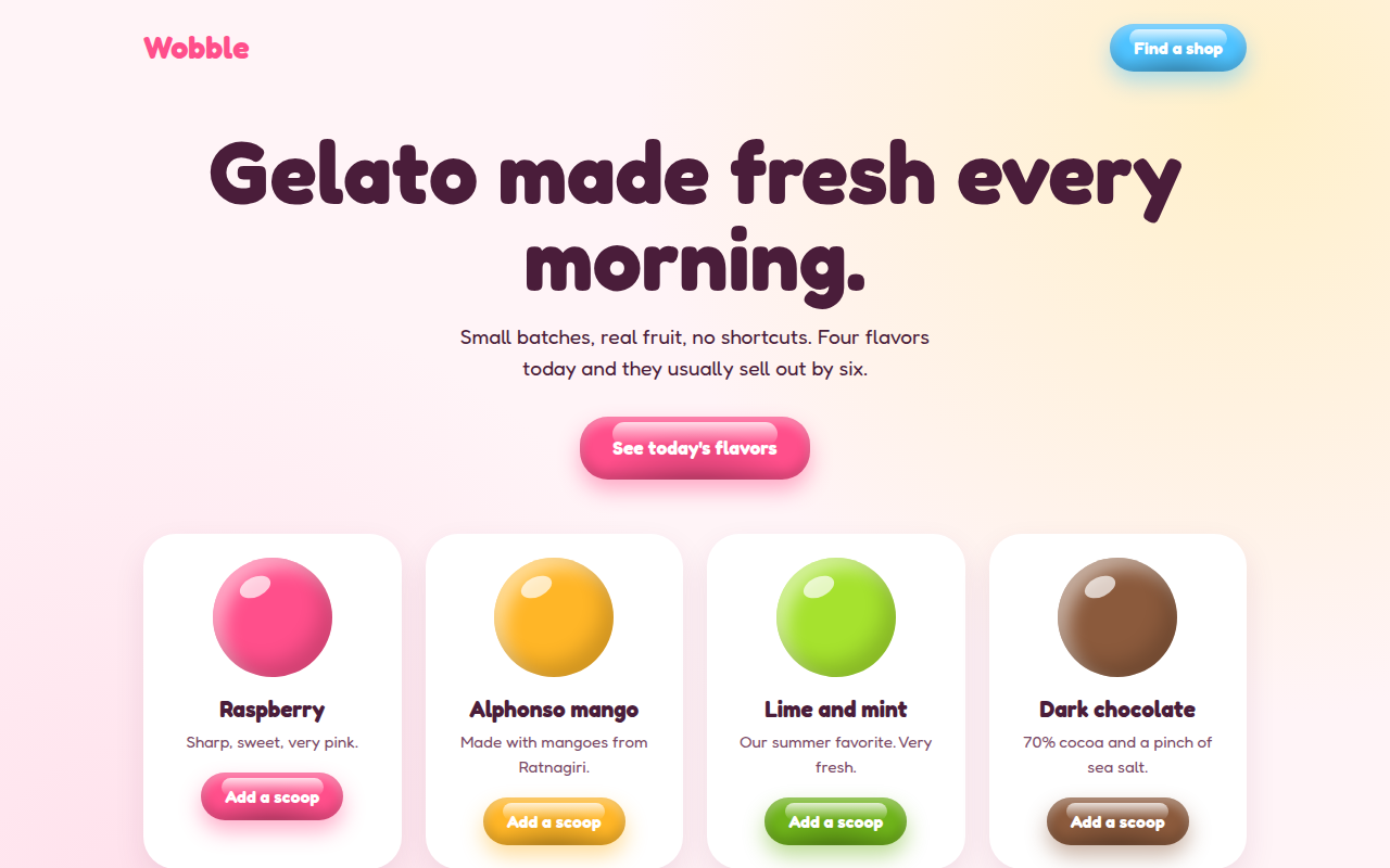 Jelly UI CSS template preview