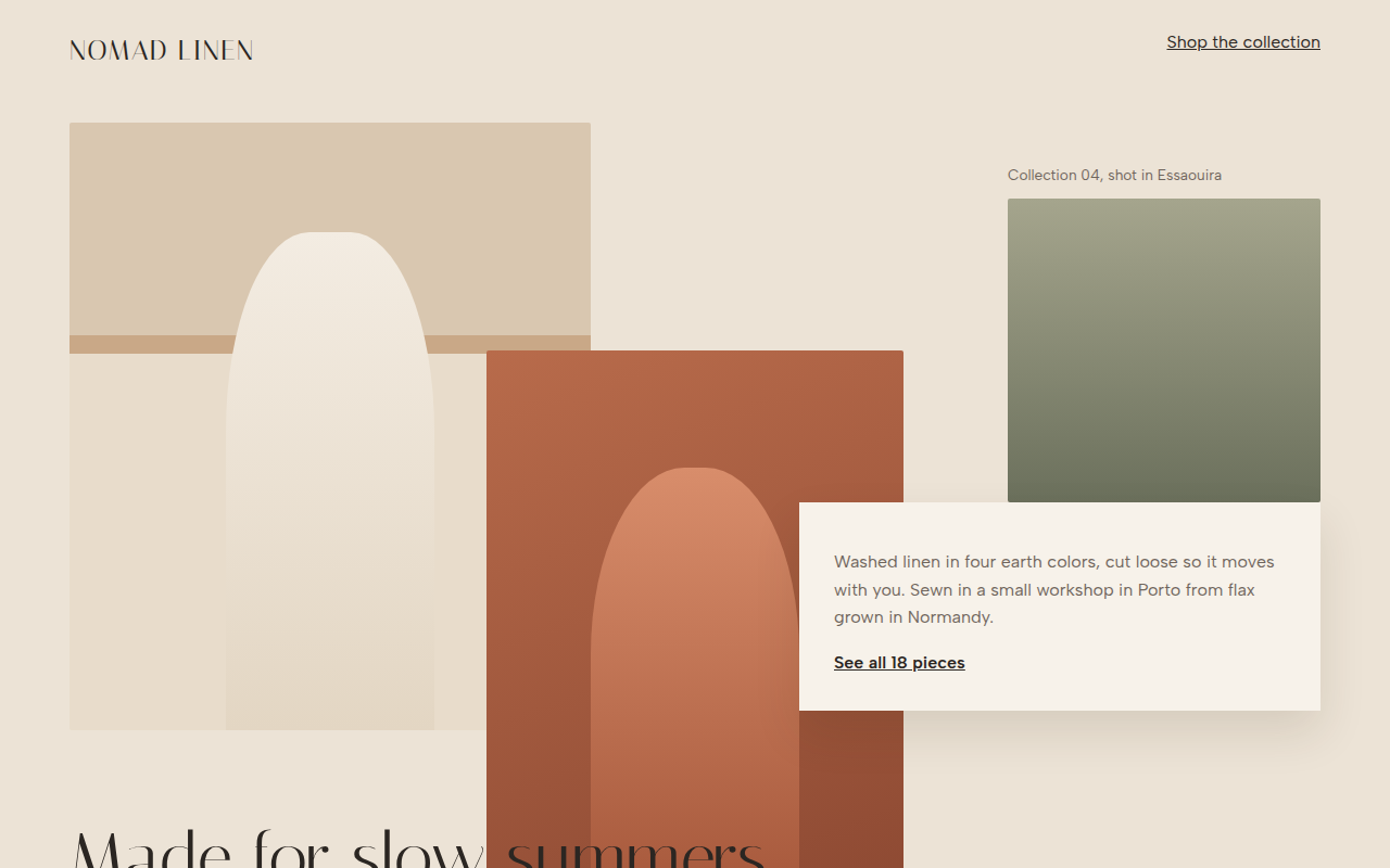 Broken Grid CSS template preview