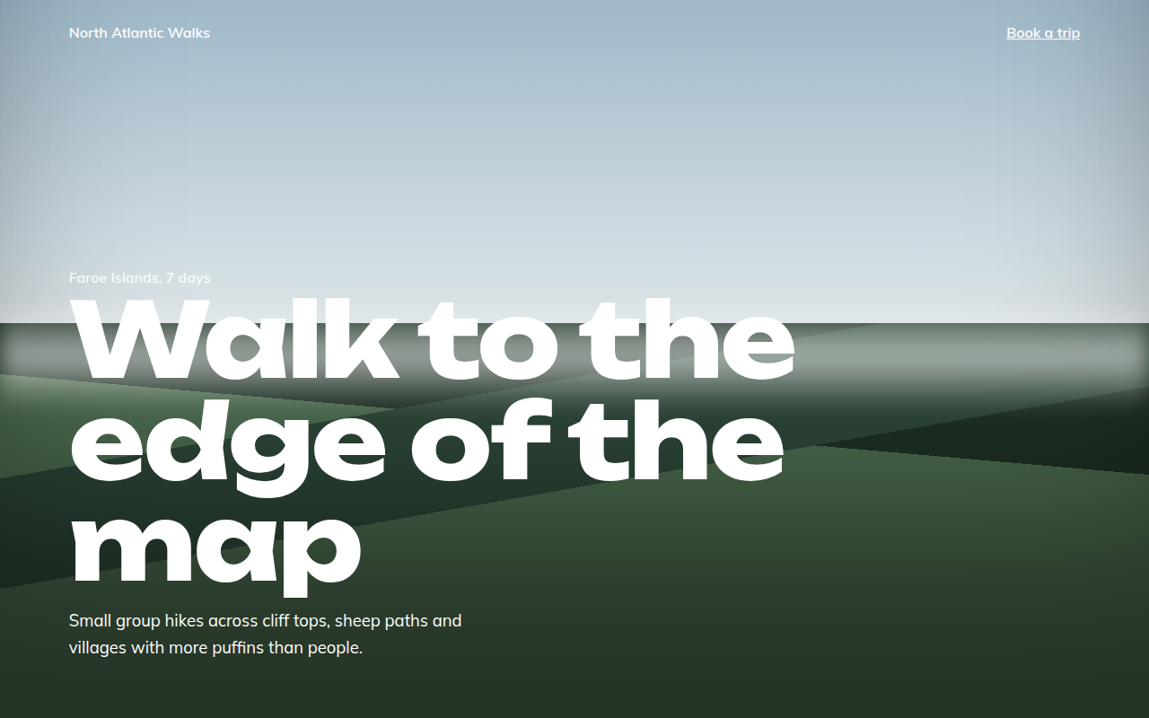 Full Bleed CSS template preview