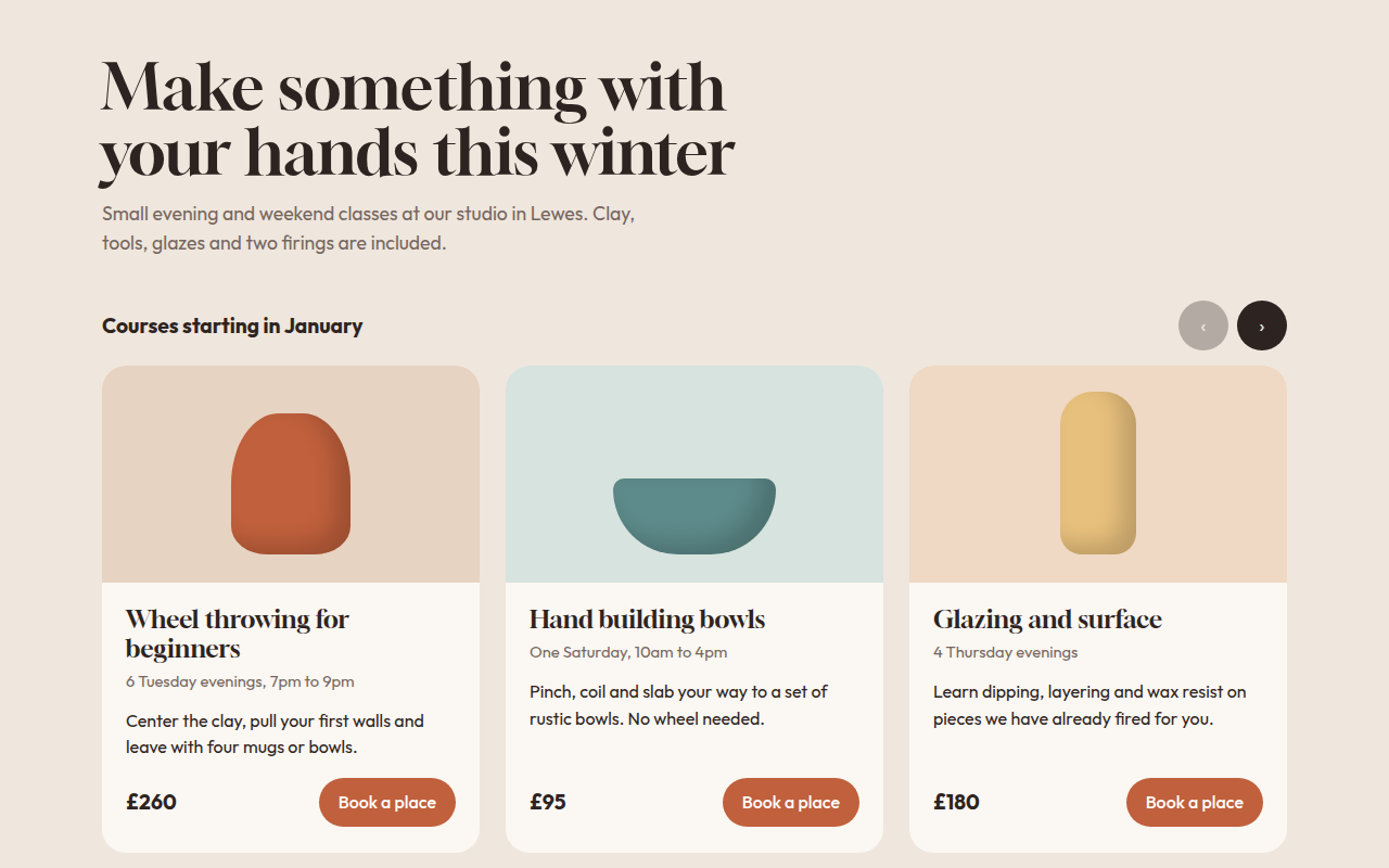 Card Carousel CSS template preview