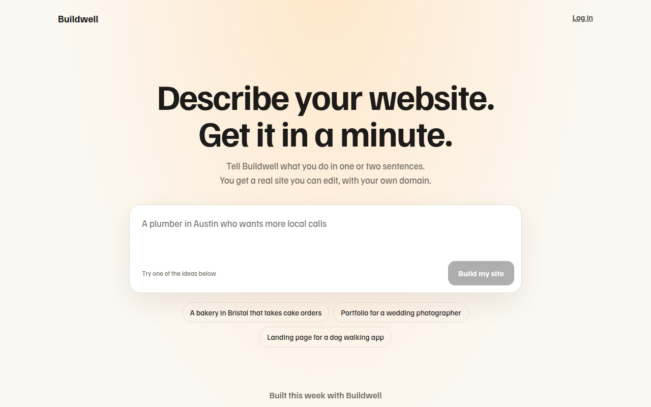 Prompt Box Hero CSS template preview