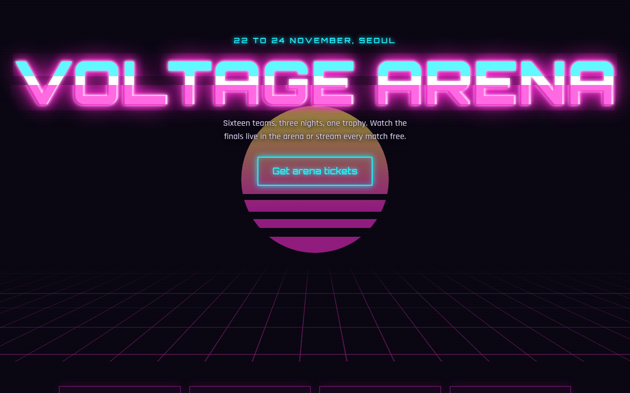 Neon Cyberpunk CSS template preview
