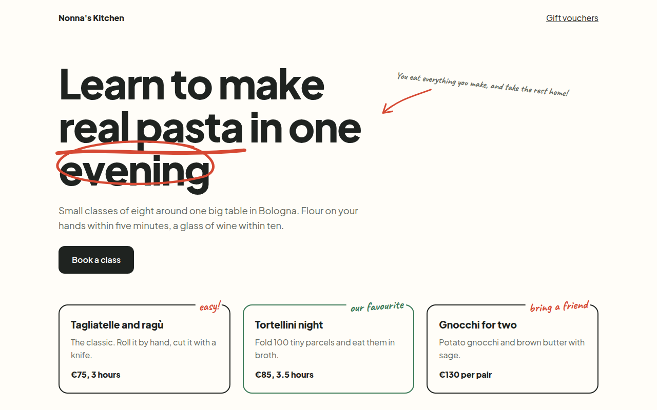 Handwritten Accents CSS template preview