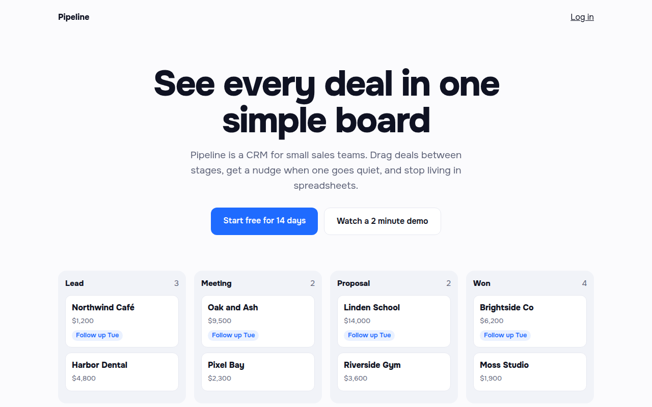 Staggered Entrance CSS template preview