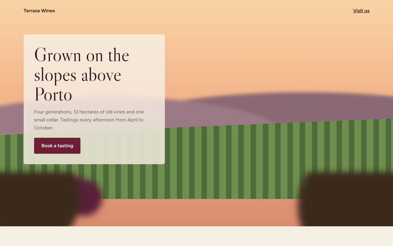 Depth Blur CSS template preview