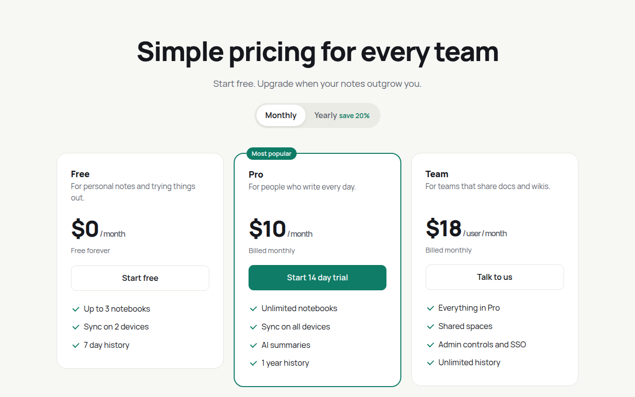 Pricing Table CSS template preview