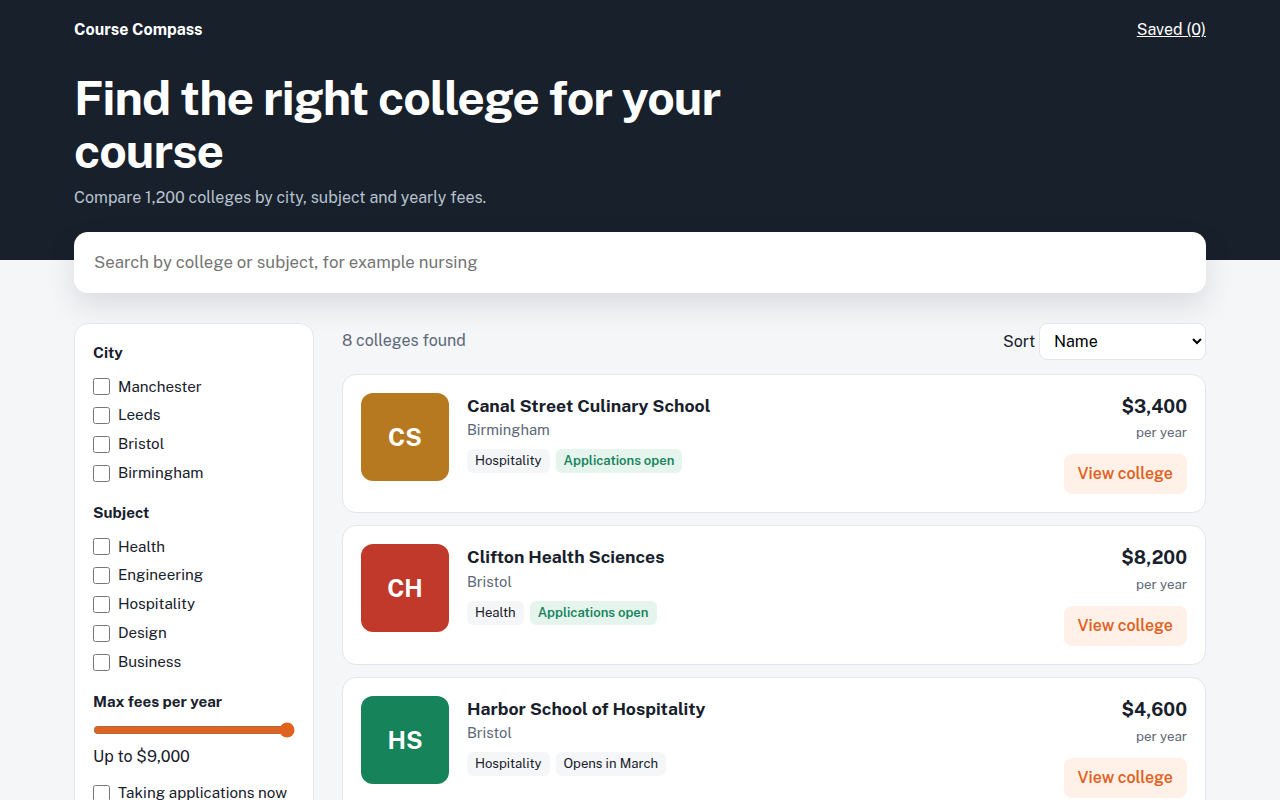 Directory Listing CSS template preview