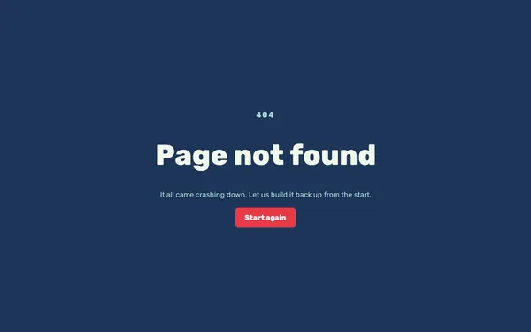 Falling Letters 404 page template preview