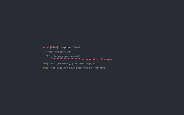Compiler Error 404 page template preview