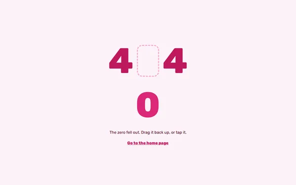 Fix the Number 404 page template preview