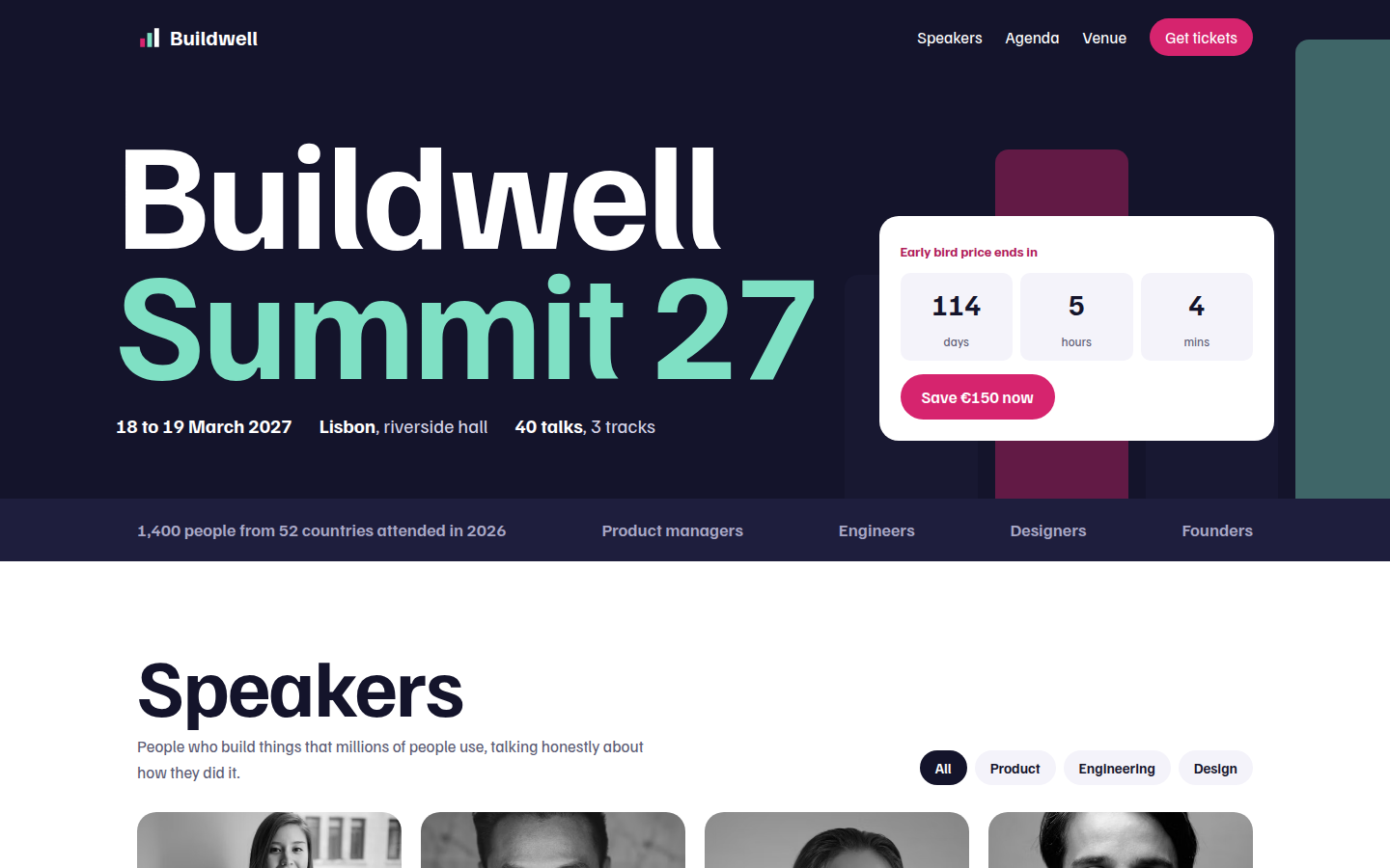 Buildwell Summit, free conference website template